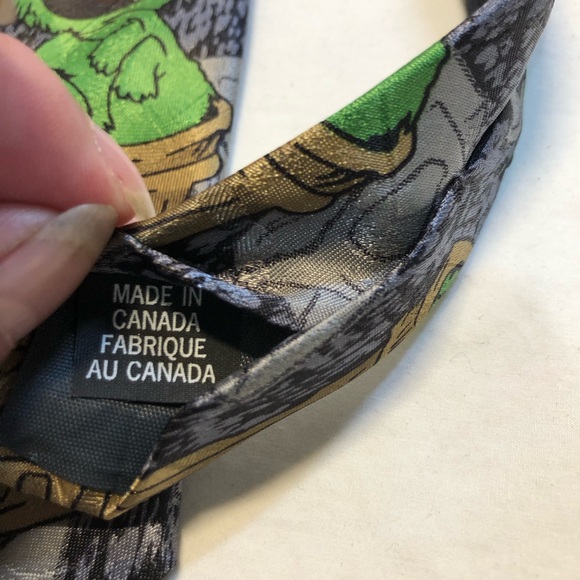 Vintage Jim Henson Inc Oscar the Grouch Necktie Novel Ties - Picture 4 of 8